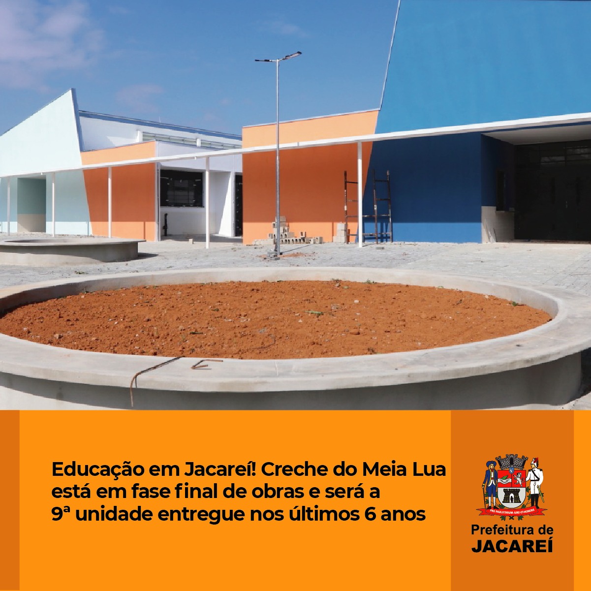 Educação em Jacareí! Creche do Meia Lua está em fase final de obras e ...